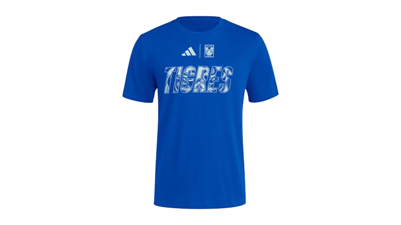 adidas Uanl Tigres House Of Blanks Shirt Royal Blue Soccr-Tgs