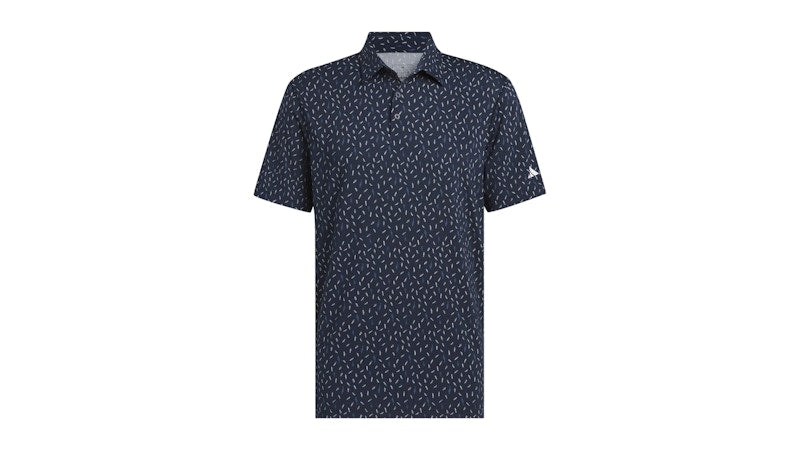 adidas Ultimate365 Allover Print Polo Shirt Collegiate Navy