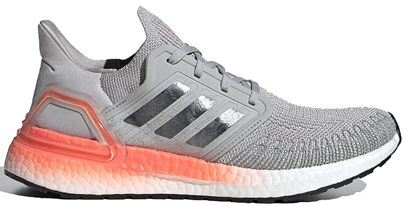 adidas Ultra Boost 20 Grey Two Signal Coral (Women's)