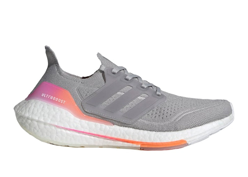 adidas Ultra Boost 21 Grey Screaming Orange (Women's)