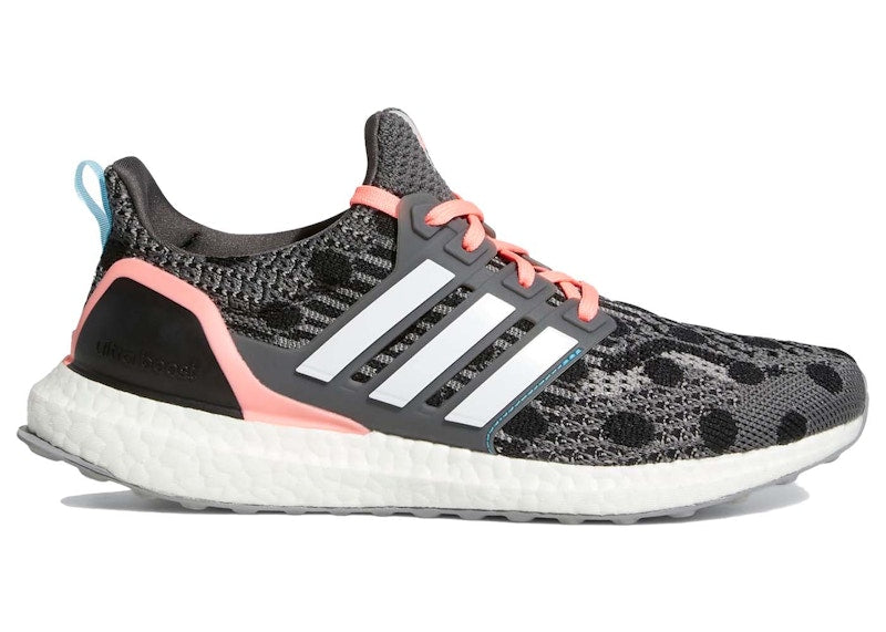 adidas Ultra Boost 5.0 DNA Grey Acid Red Polka Dot (Women's)