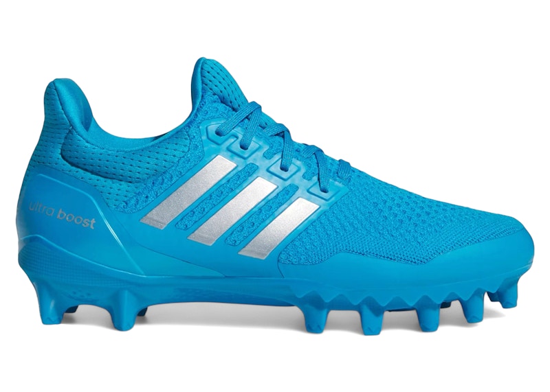 adidas Ultra Boost Football Cleats Solar Blue Silver Metallic