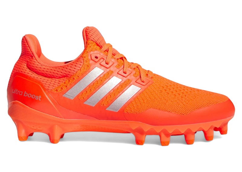 adidas Ultra Boost Football Cleats Solar Red Silver Metallic