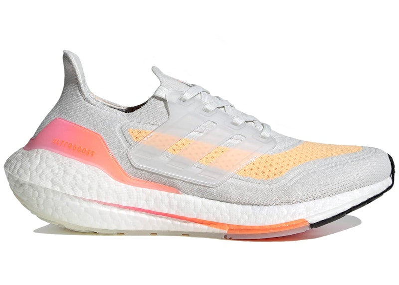 adidas Ultra Boost 21 White Acid Orange (Women's)