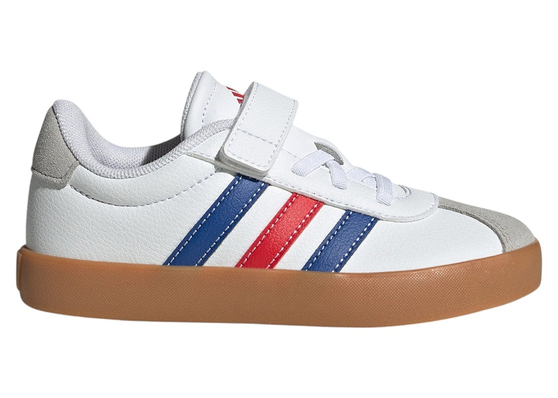adidas VL Court 3.0 Cloud White Royal Blue Better Scarlet (PS)