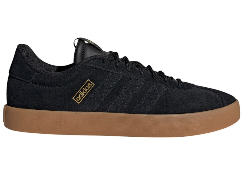 adidas VL Court 3.0 Core Black Gold Metallic Gum