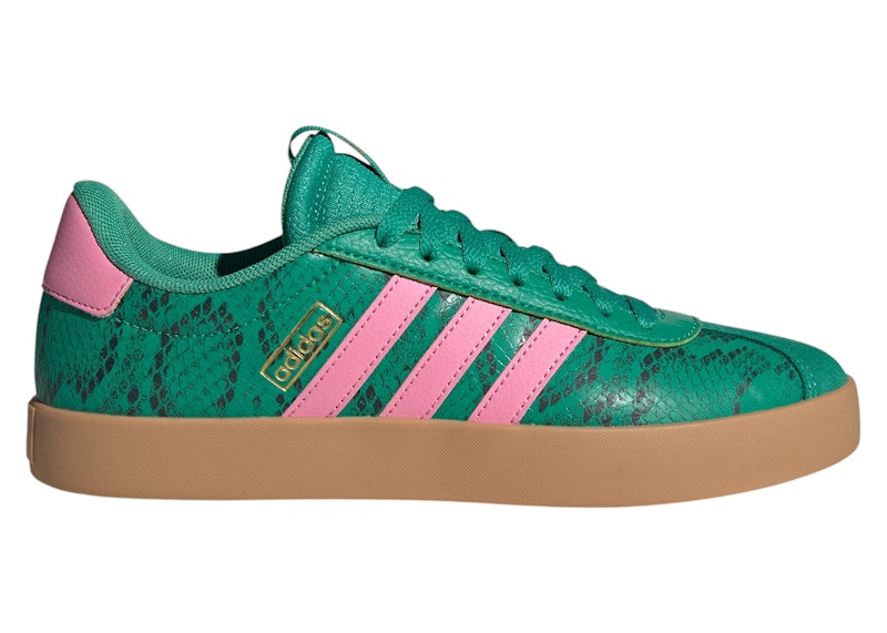 adidas VL Court 3.0 Court Green Bliss Pink Snakeskin (Women's)