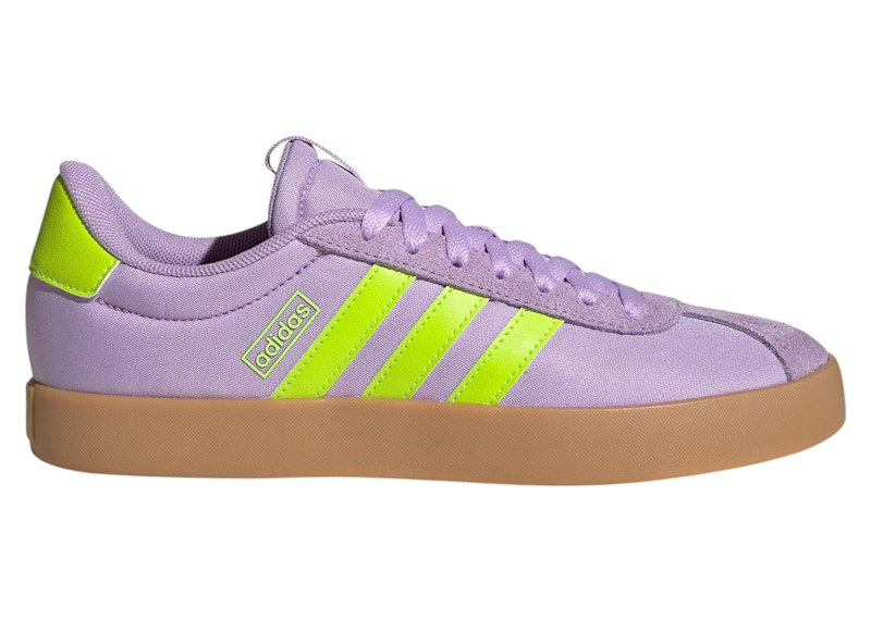 adidas VL Court 3.0 Powder Plum Solar Slime (Women's)