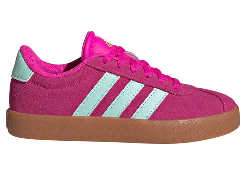 adidas VL Court 3.0 Shock Pink Semi Flash Aqua Lucid Lemon (GS)