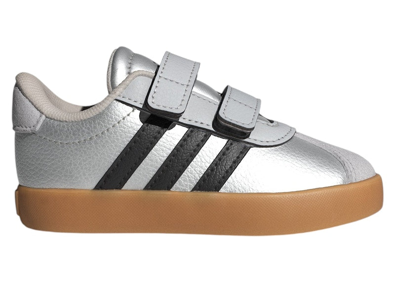adidas VL Court 3.0 Silver Metallic Black Grey (TD)