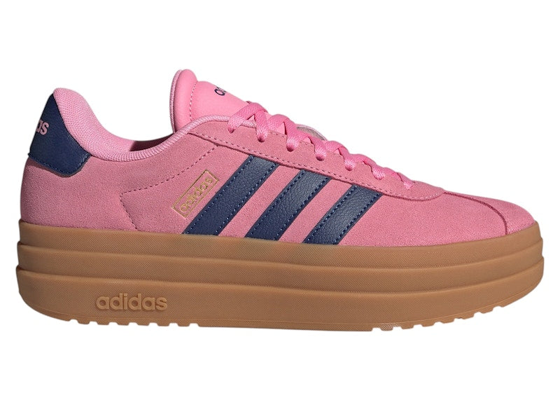 adidas VL Court Bold Bliss Pink Dark Blue Gold Metallic (Women's)