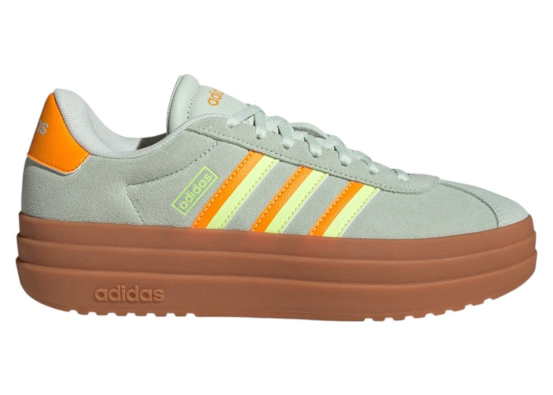 adidas VL Court Bold Linen Green Crew Orange Hi-Res Yellow (Women's)