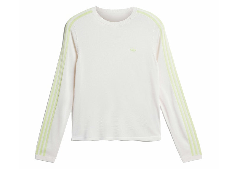adidas Wales Bonner Knit Long Sleeve Tee Chalk White/Semi Frozen Yellow