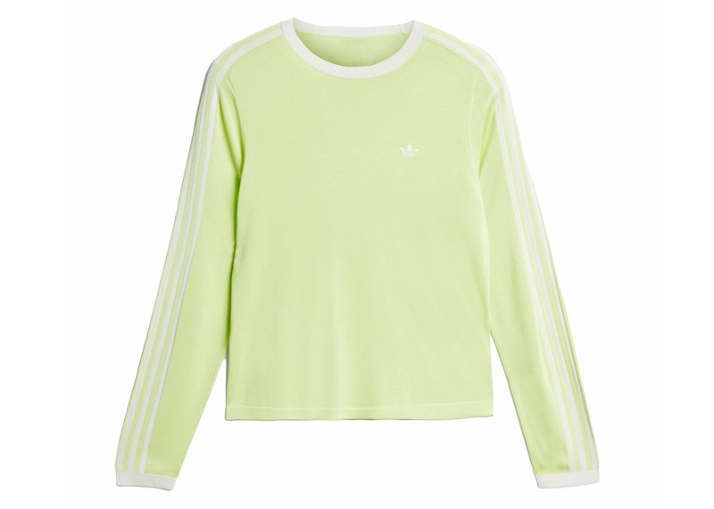 adidas Wales Bonner Knit Long Sleeve Tee Semi Frozen Yellow/Chalk White