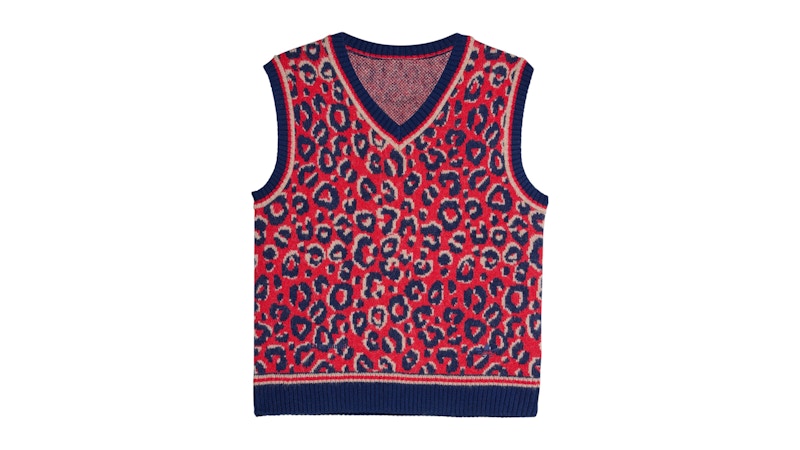 adidas Wales Bonner Knit Vest Collegiate Navy Magic Beige Better Scarlet