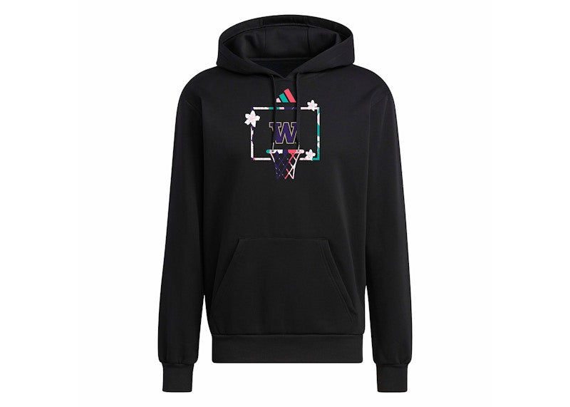 adidas Washington Fleece Hoodie Black/Ncaa-Wtn-6va