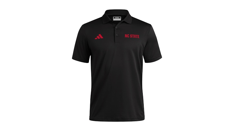 adidas Wolfpack Coaches Ottoman Polo Black Team Power Red