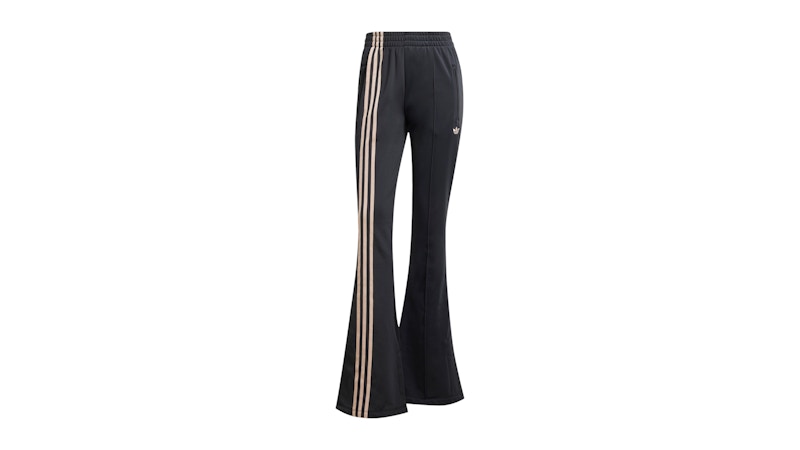 adidas Women's 3-Stripes Flared Firebird Track Pants Black