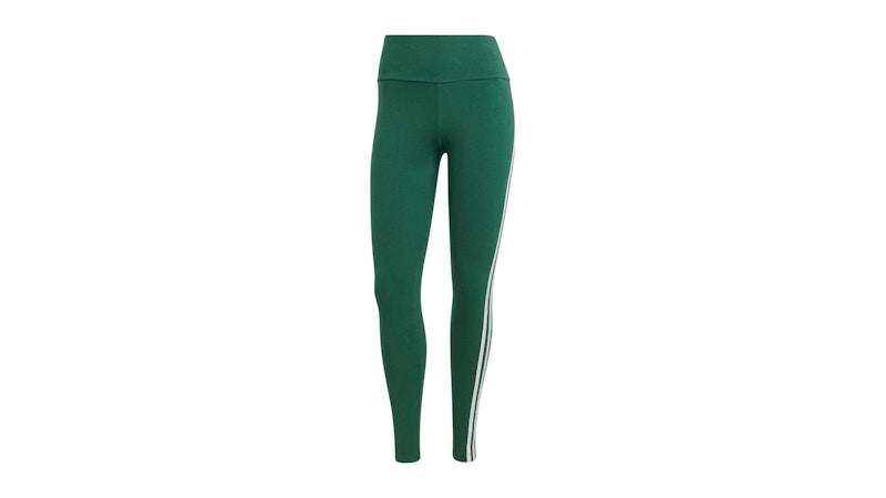 adidas Women's 3-Stripes Leggings Collegiate Green