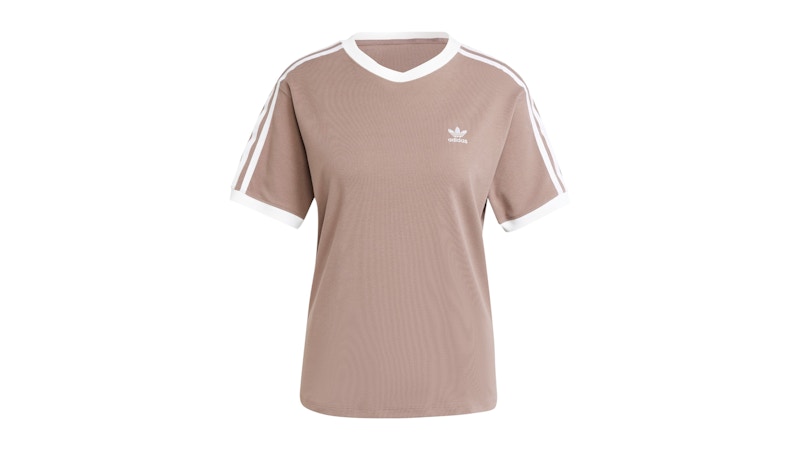 adidas Women's 3-Stripes T-Shirt Trace Brown