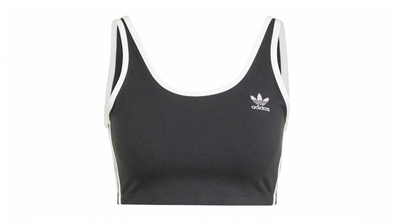 adidas Women's Adicolor 3-Stripes Bra Top Black/White
