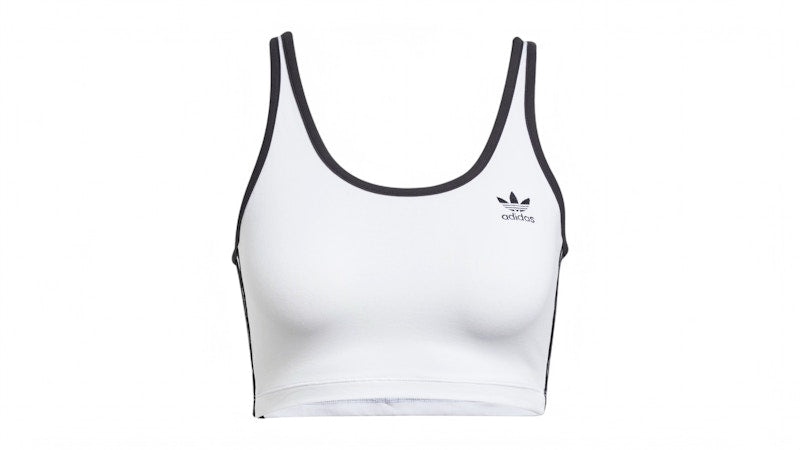 adidas Women's Adicolor 3-Stripes Bra Top White/Black