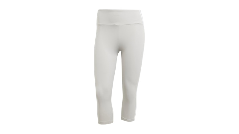 adidas Women's Adicolor 3-Stripes Capri Leggings Grey Two