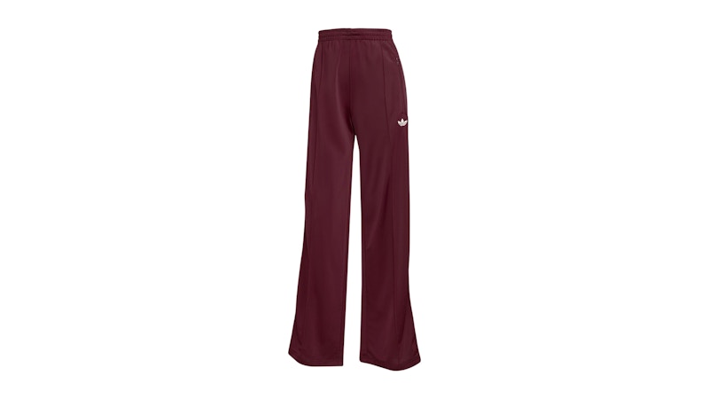 adidas Women's Adicolor Classic Firebird Loose Track Tracksuit Bottoms Maroon/Cream White