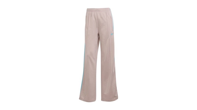 adidas Women's Adicolor Classic Firebird Loose Track Tracksuit Bottoms Wonder Taupe/Blue Glow