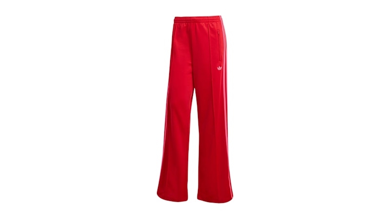 adidas Women's Adicolor Classic Firebird Loose Track Tracksuit Pant Better Scarlet/Lucid Pink