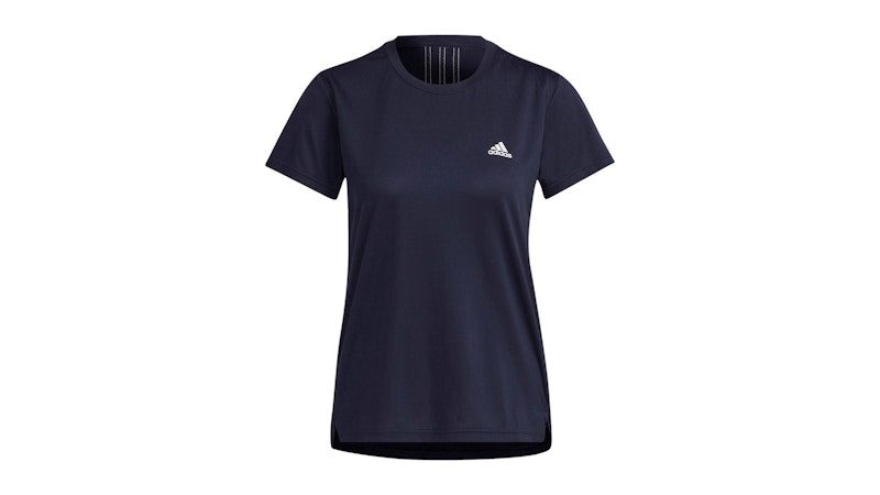 adidas Women's Aeroready Designed Move 3-Stripes T-Shirt Legend Ink