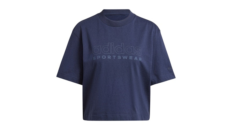 adidas Women's All Szn Graphic Loose T-Shirt Legend Ink