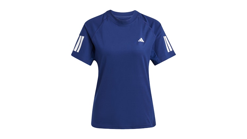 adidas Women's Club 3-Stripes Climacool T-Shirt Dark Blue