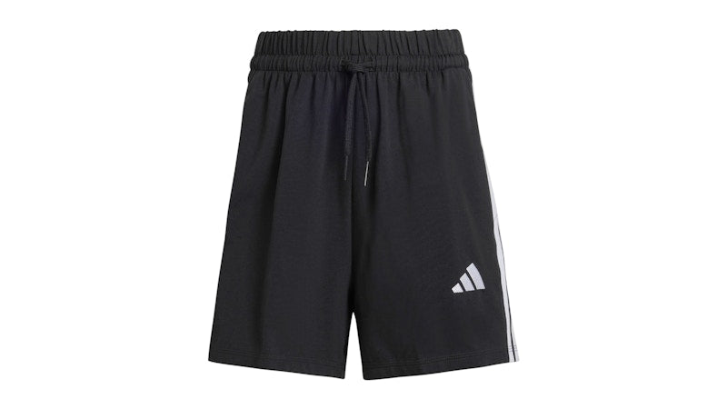 adidas Women's Essentials 3-Stripes Cotton Shorts Black/White