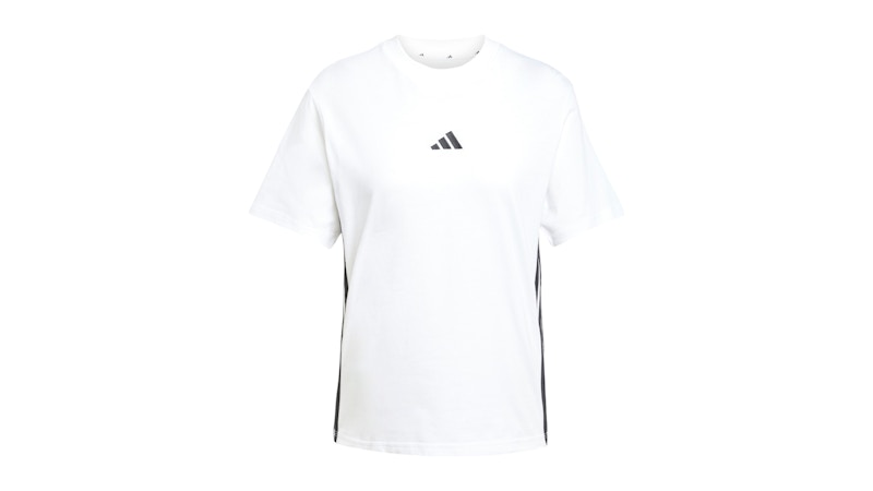 adidas Women's Essentials 3-Stripes Cotton T-Shirt White/Black