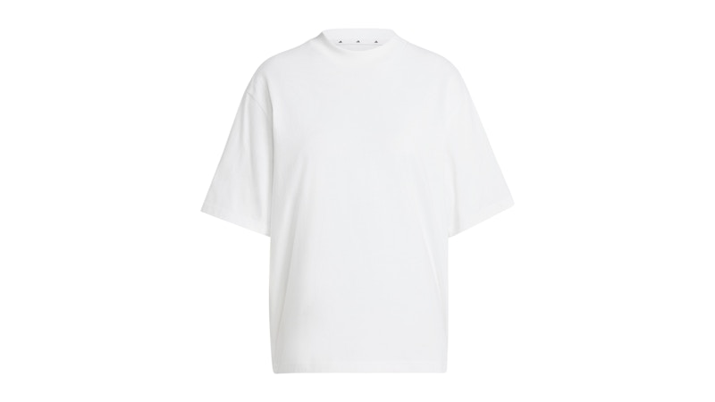 adidas Women's Essentials Contemporary Logo Boyfriend T-Shirt White