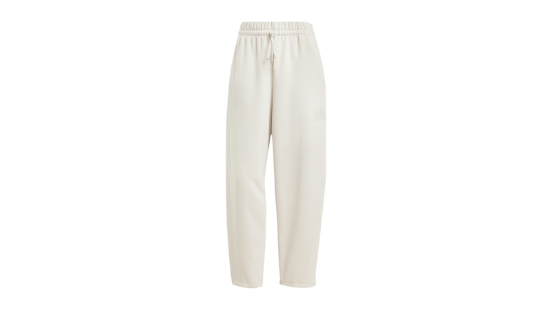 adidas Women's Essentials Contemporary Logo Fleece Barrel Pants Wonder Alumina