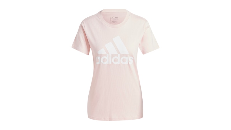 adidas Women's Essentials Logo T-Shirt Sandy Pink