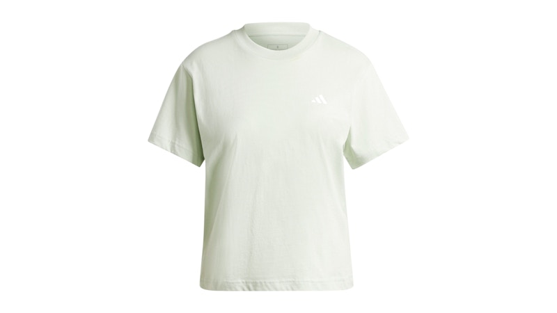 adidas Women's Essentials Small Logo T-Shirt Linen Green