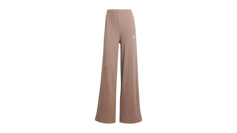 adidas Women's Essentials Wide Rib Pants Trace Brown
