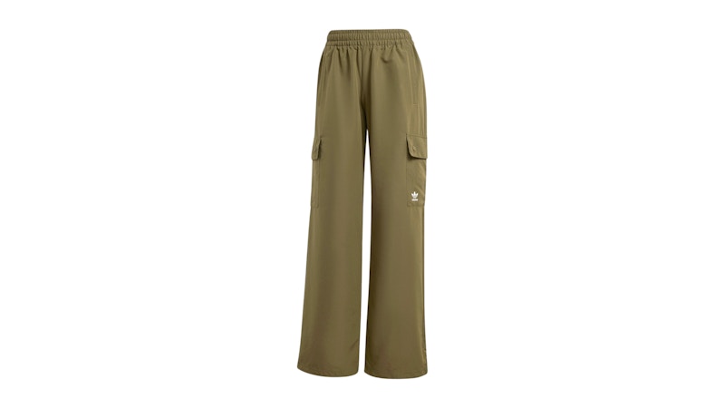 adidas Women's Essentials Woven Cargo Pant Olive Strata