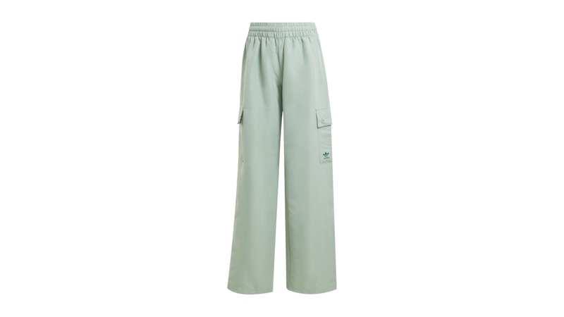 adidas Women's Essentials Woven Cargo Pant Silver Green