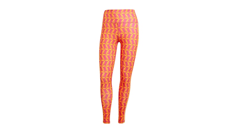 adidas Women's Farm Rio 7/8 Leggings Bright Orange/Bold Pink
