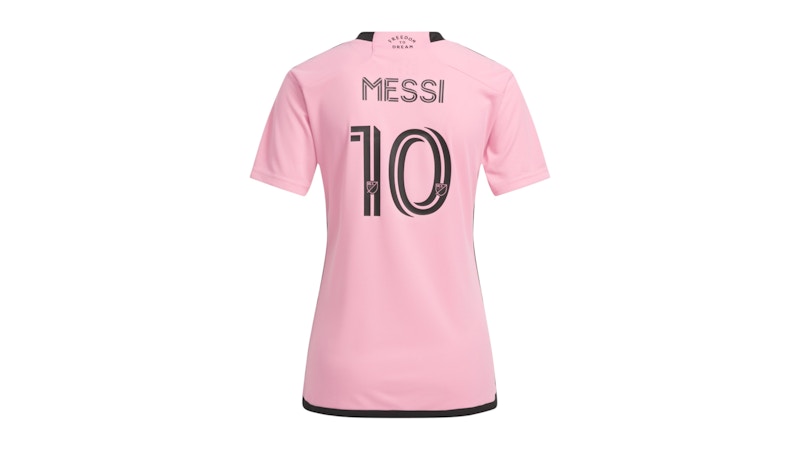 adidas Women's Inter Miami CF Home Crew Neck Short Sleeve Soccer Jersey Easter Pink