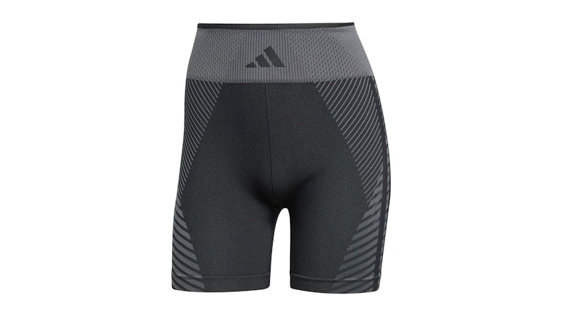 adidas Women's Knitted 5 Inch Leggings Black/Grey Six
