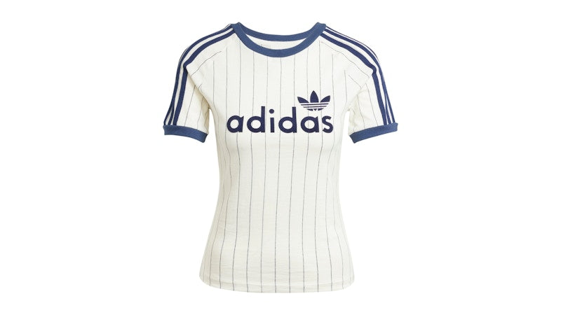 adidas Women's Linear Graphic Cali Tee Off White/Night Indigo