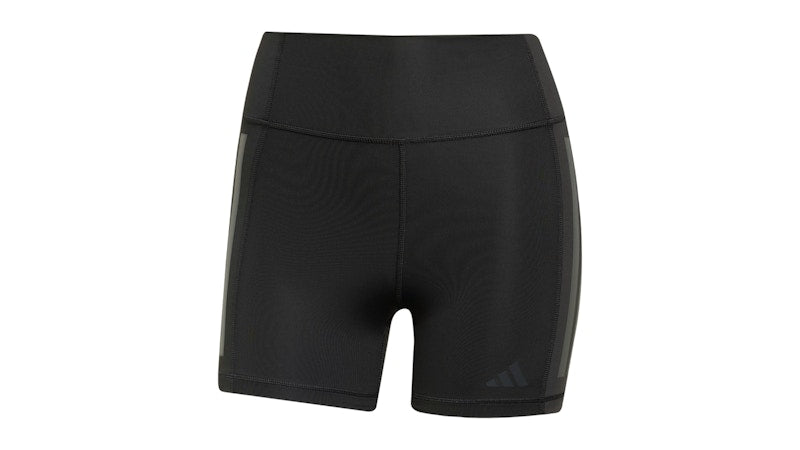 adidas Women's Optime 3-Stripes 1/4 Short Leggings Black