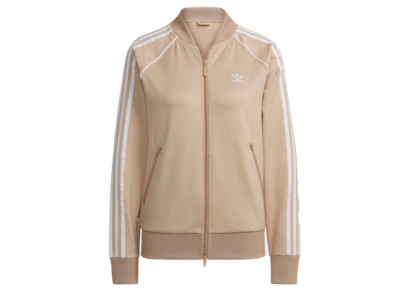 adidas Women's Primeblue SST Track Jacket Magic Beige