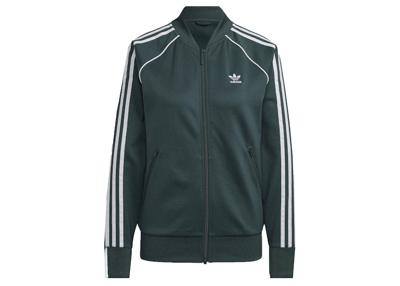 adidas Women's Primeblue SST Track Jacket Mineral Green