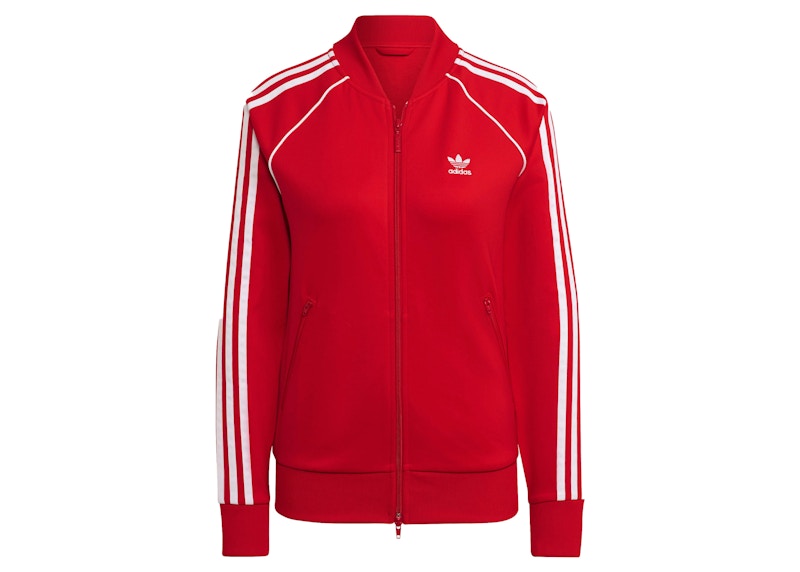 adidas Women's Primeblue SST Track Jacket Vivid Red
